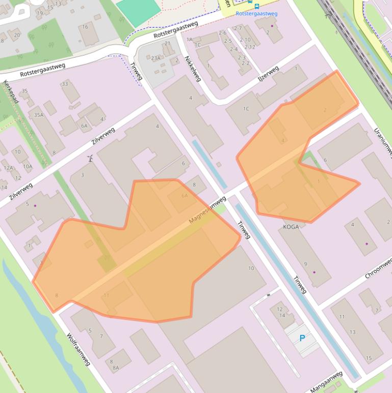 Kaart van postcodegebied 8445PJ.