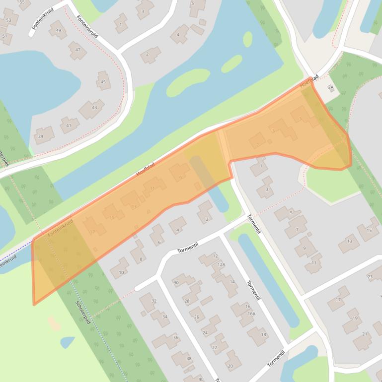 Kaart van postcodegebied 8445RN.