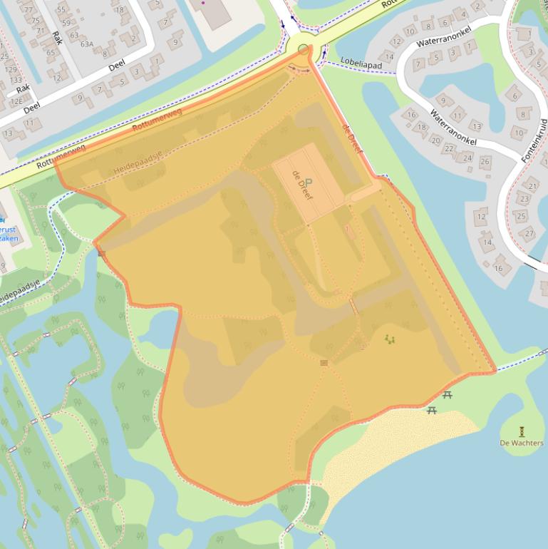 Kaart van postcodegebied 8445RZ.