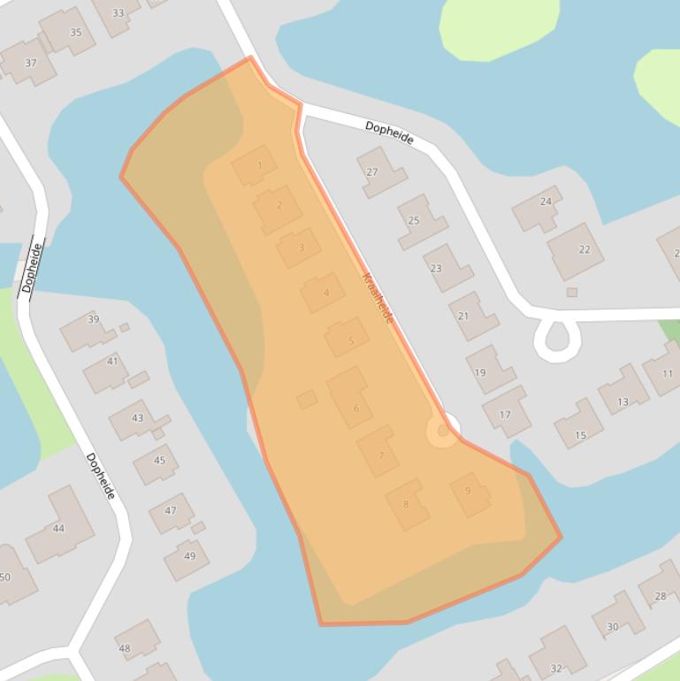 Kaart van postcodegebied 8445SP.