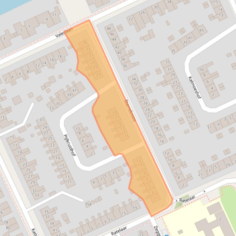 Kaart van postcodegebied 8446BR.