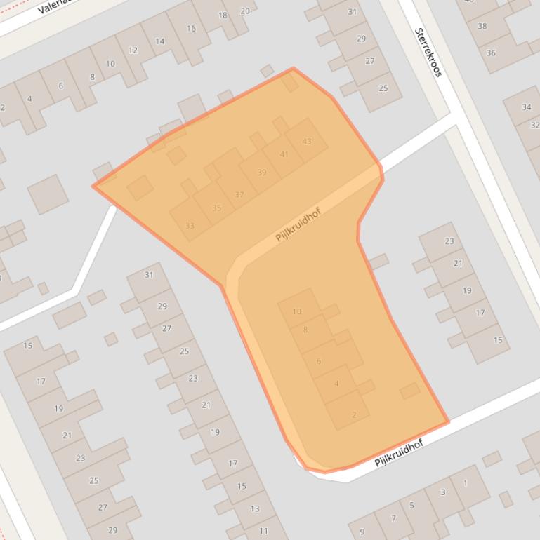 Kaart van postcodegebied 8446BW.