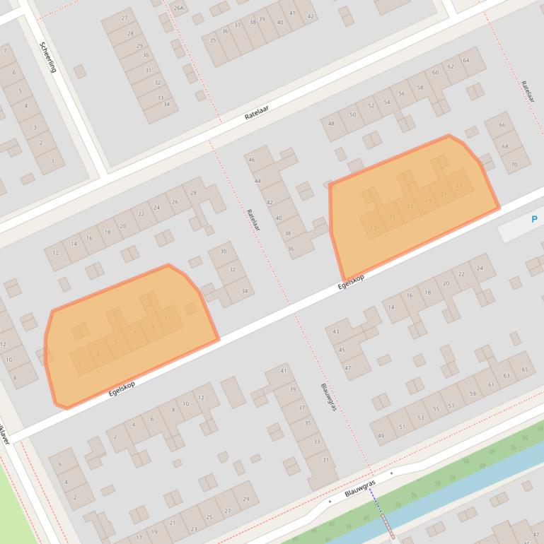 Kaart van postcodegebied 8446BX.