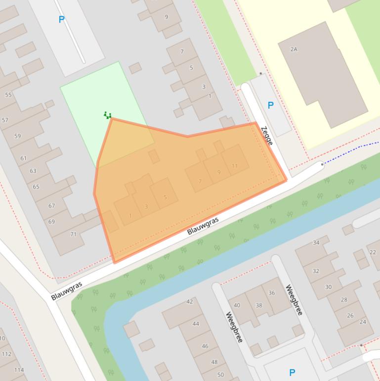 Kaart van postcodegebied 8446CA.