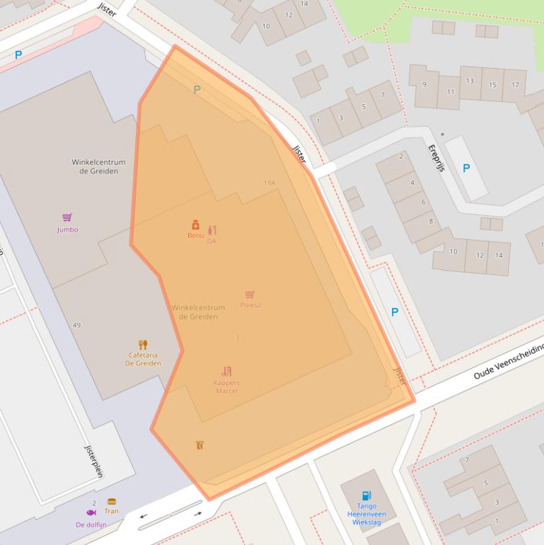 Kaart van postcodegebied 8446CD.