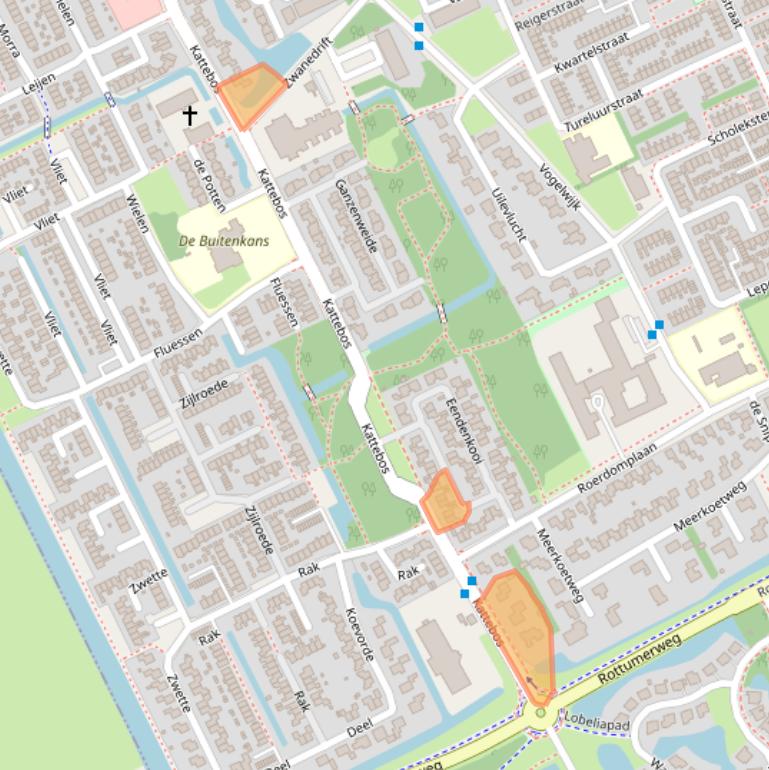 Kaart van postcodegebied 8446CR.