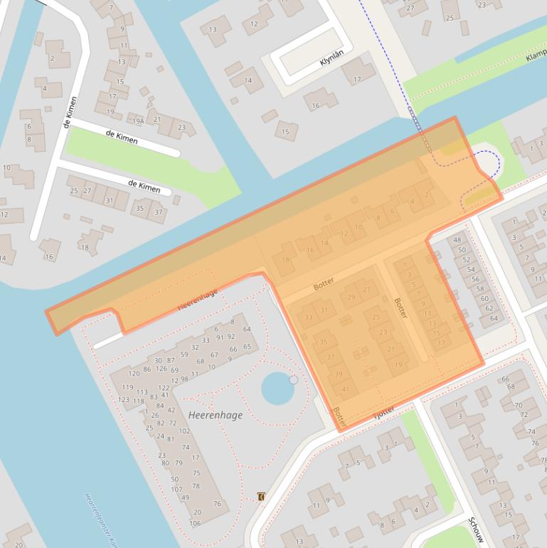 Kaart van postcodegebied 8446CS.