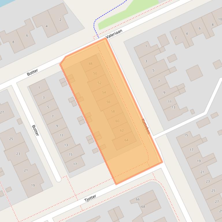 Kaart van postcodegebied 8446CV.