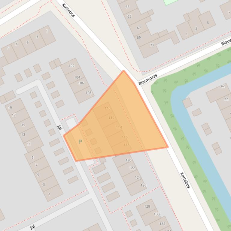 Kaart van postcodegebied 8446CZ.