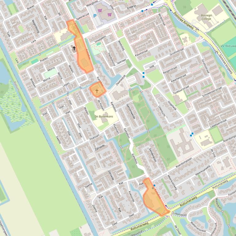 Kaart van postcodegebied 8446DB.