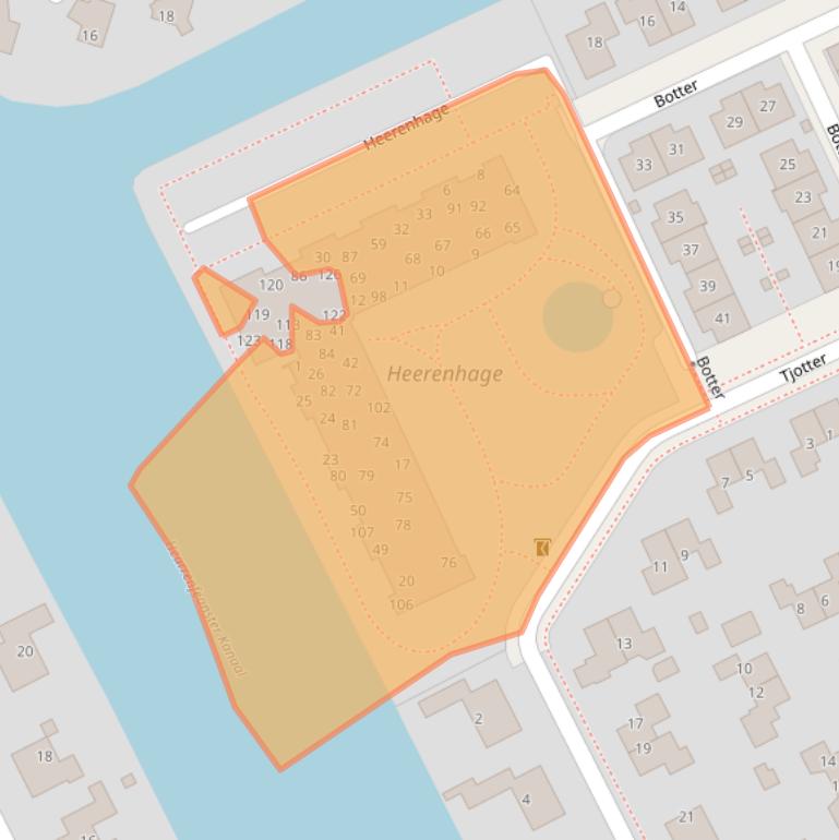 Kaart van postcodegebied 8446DC.