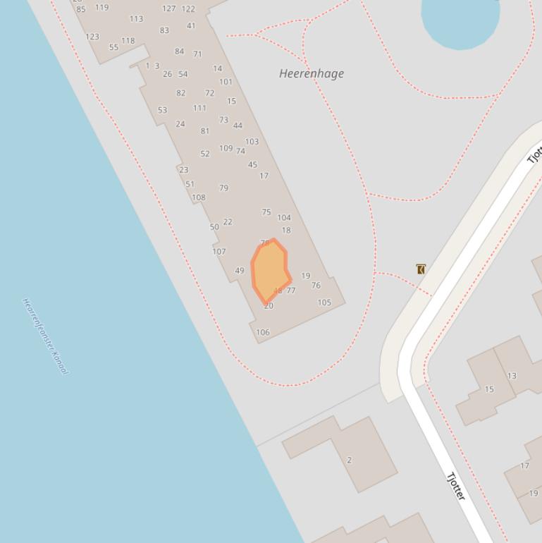 Kaart van postcodegebied 8446DT.