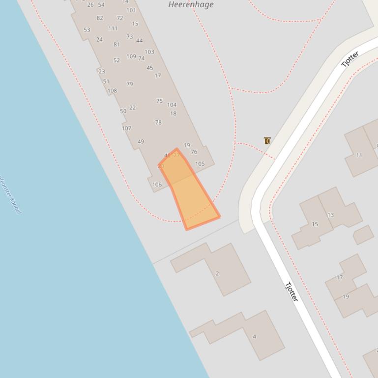 Kaart van postcodegebied 8446DV.