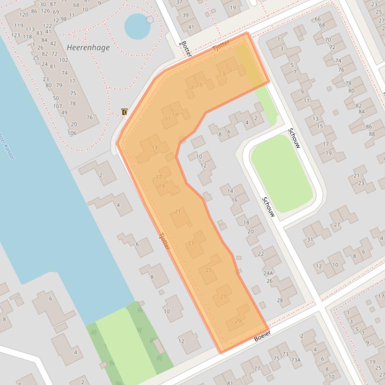 Kaart van postcodegebied 8446DX.