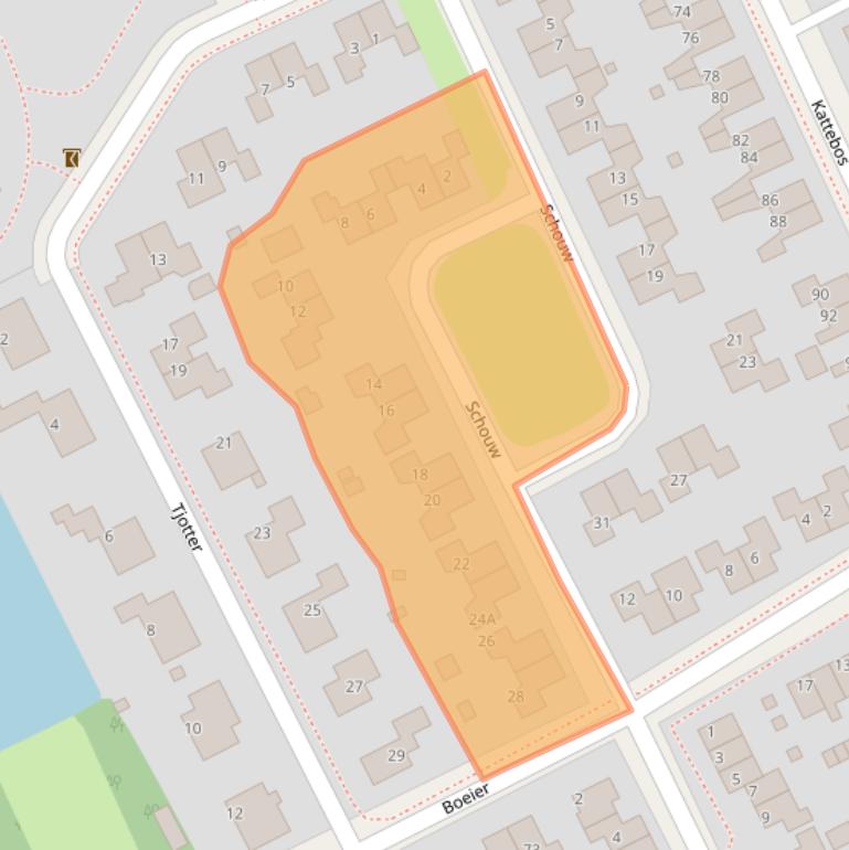 Kaart van postcodegebied 8446EA.