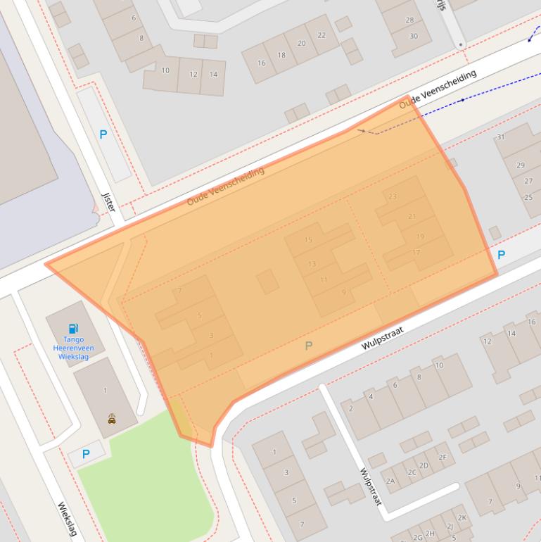 Kaart van postcodegebied 8446GE.