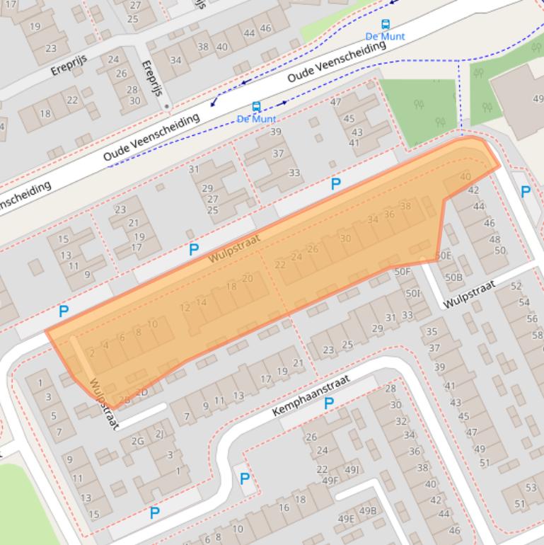 Kaart van postcodegebied 8446GJ.