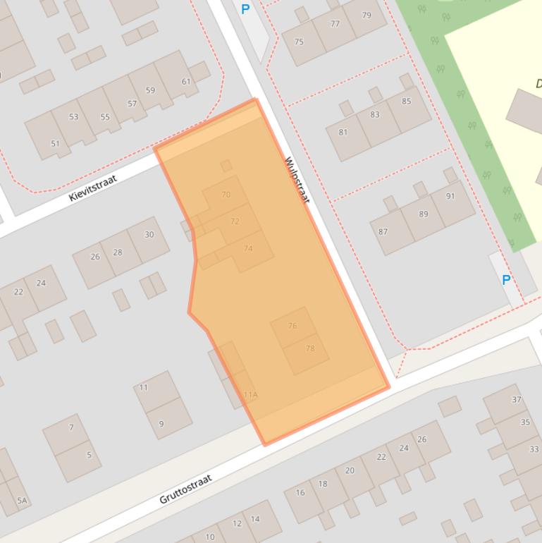 Kaart van postcodegebied 8446GL.