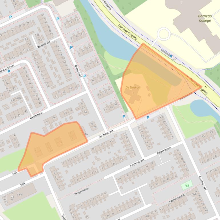 Kaart van postcodegebied 8446HB.