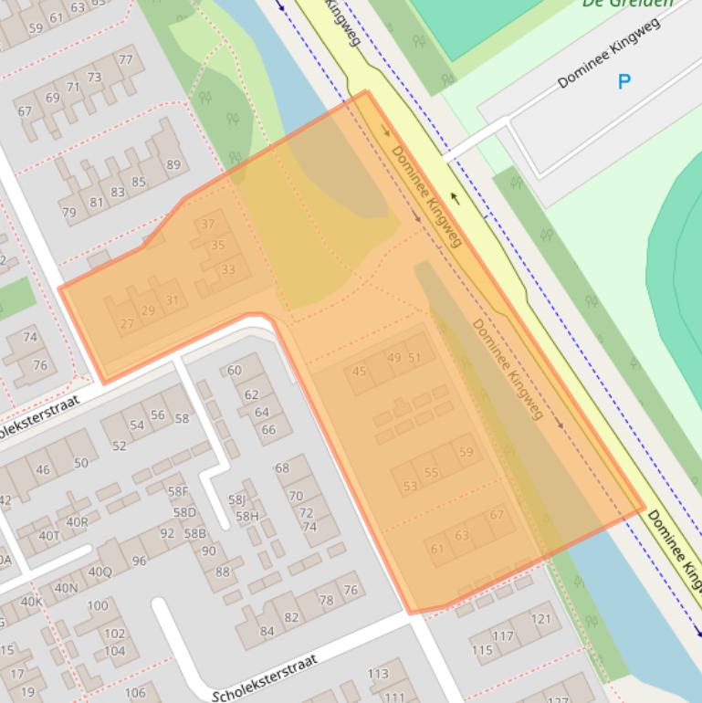 Kaart van postcodegebied 8446HZ.