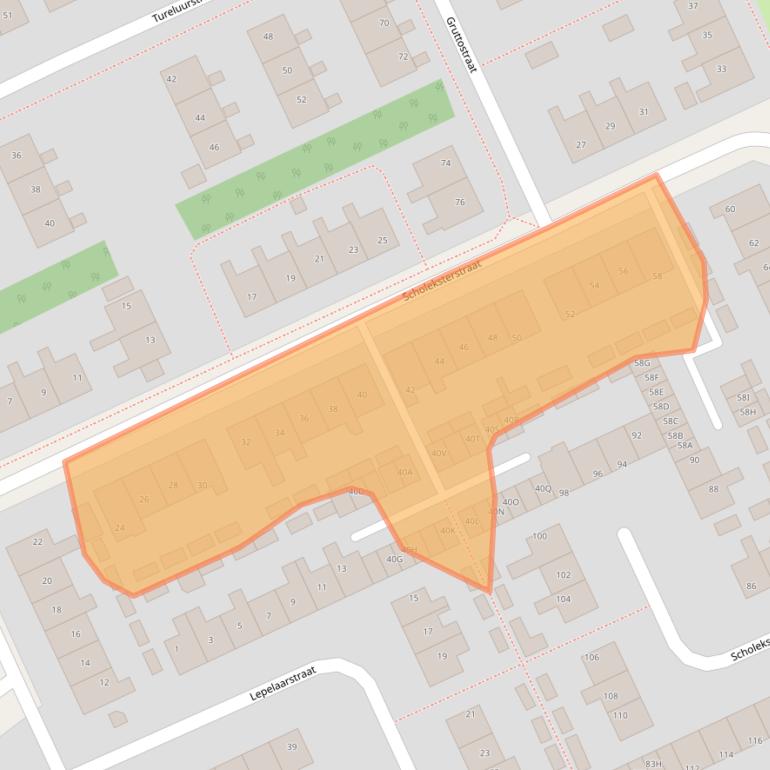 Kaart van postcodegebied 8446JB.