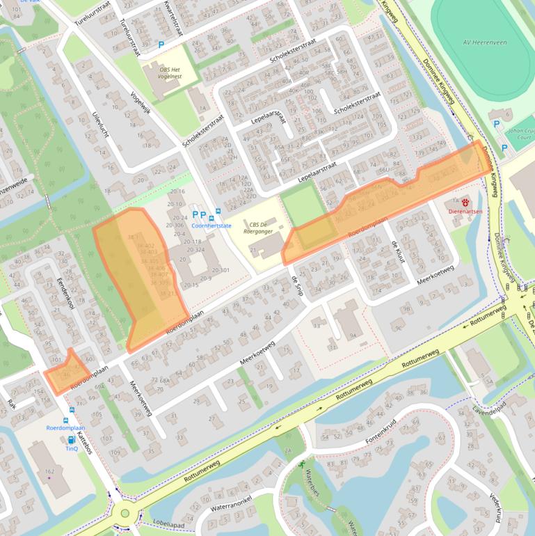 Kaart van postcodegebied 8446JS.