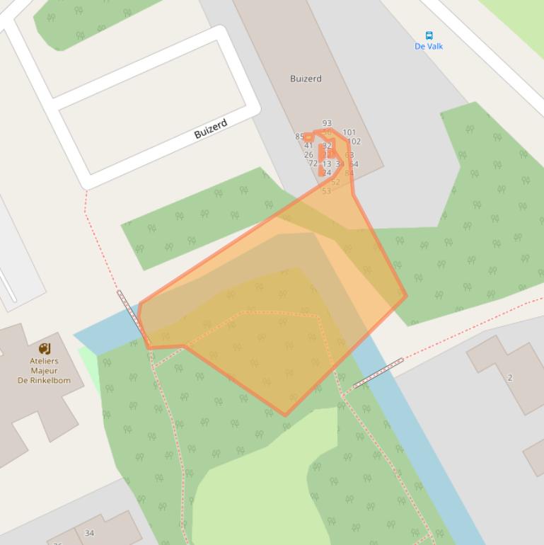 Kaart van postcodegebied 8446KL.