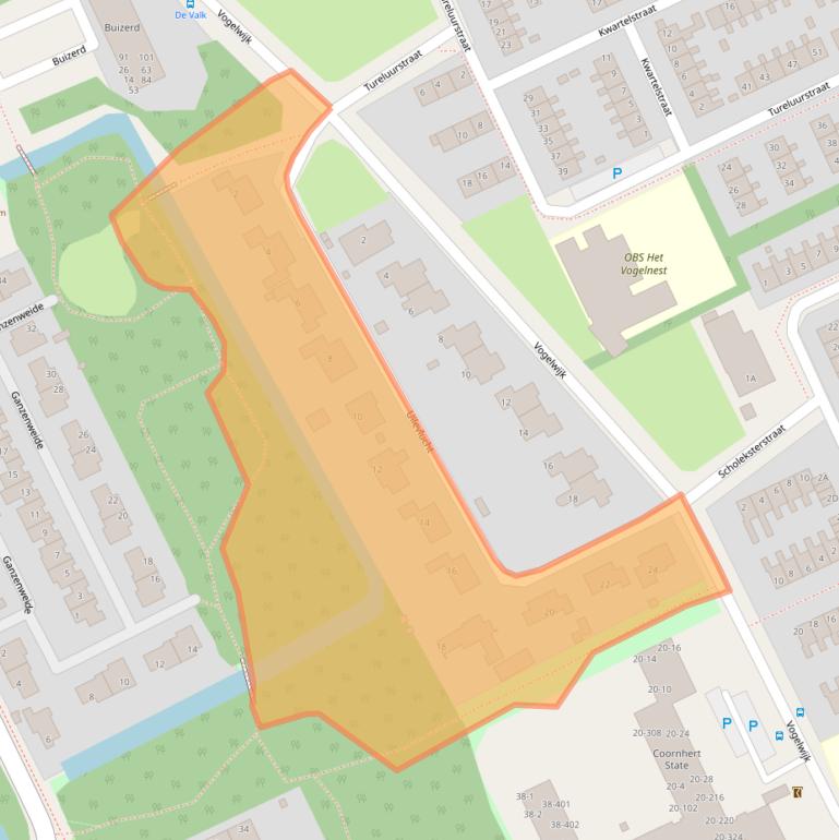Kaart van postcodegebied 8446KN.