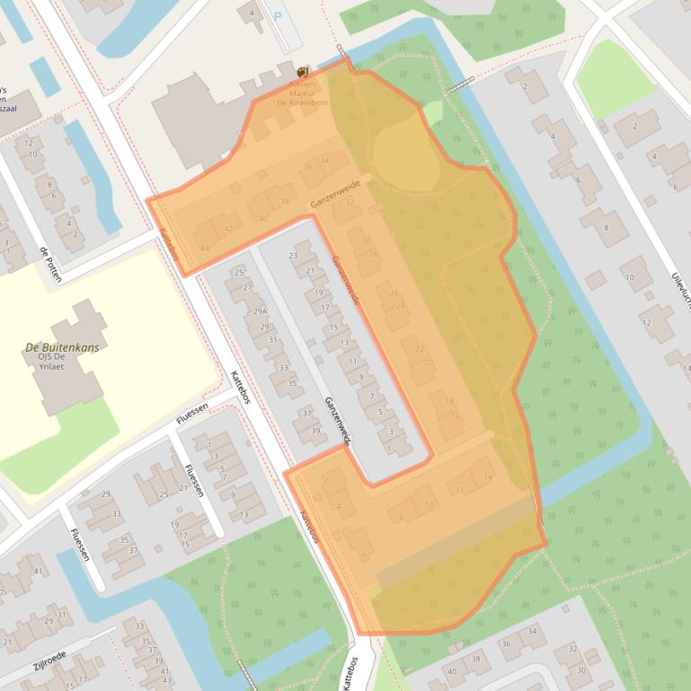 Kaart van postcodegebied 8446KP.
