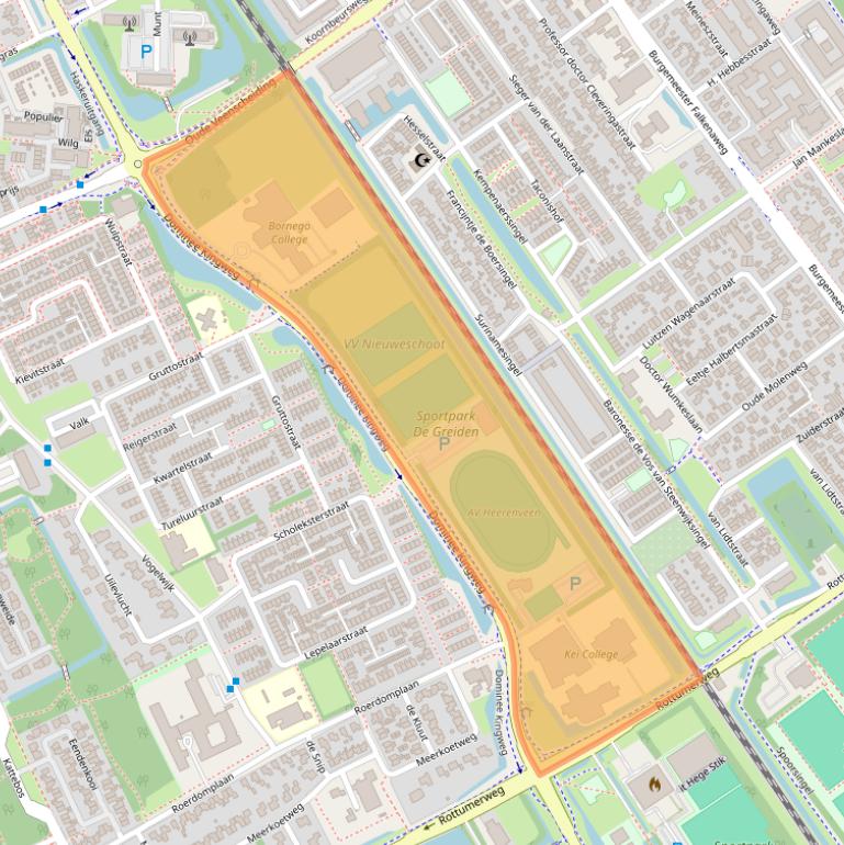Kaart van postcodegebied 8446KZ.