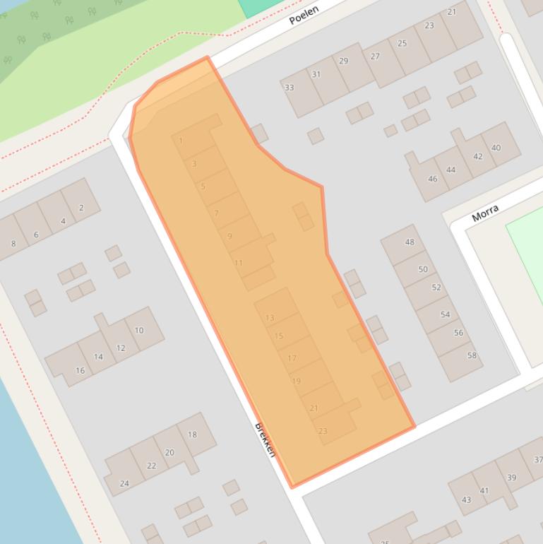 Kaart van postcodegebied 8446LJ.