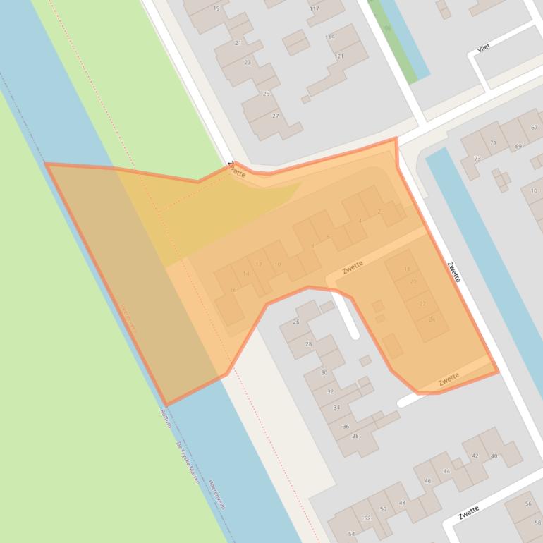 Kaart van postcodegebied 8446MH.