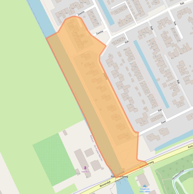 Kaart van postcodegebied 8446ML.