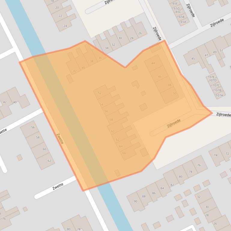 Kaart van postcodegebied 8446MV.