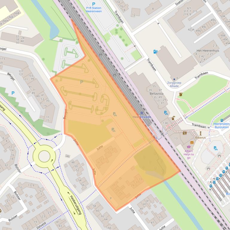 Kaart van postcodegebied 8447AA.