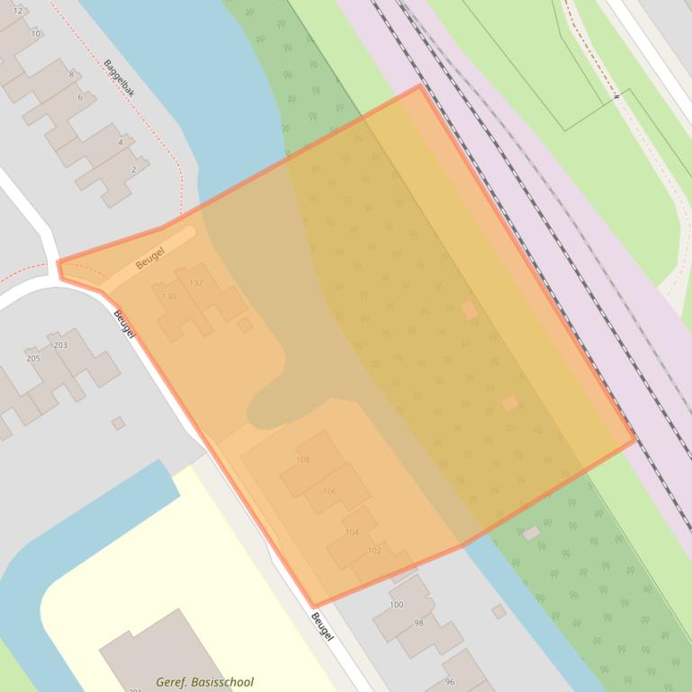 Kaart van postcodegebied 8447AJ.