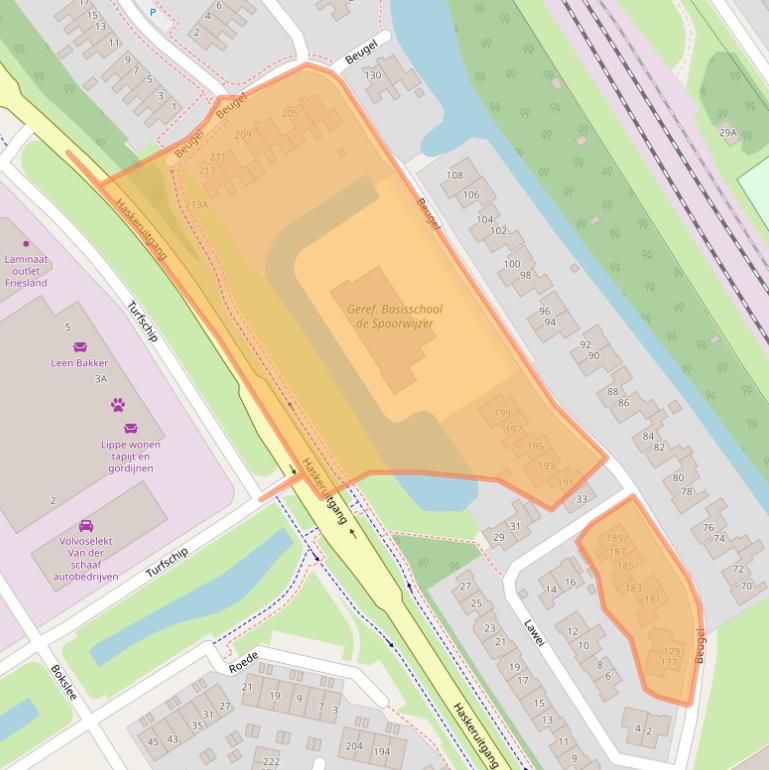 Kaart van postcodegebied 8447AT.