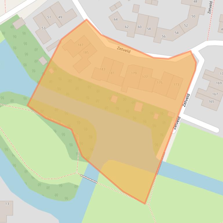 Kaart van postcodegebied 8447BE.