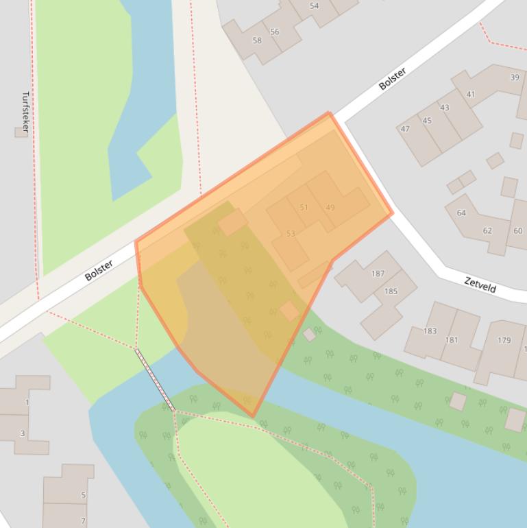 Kaart van postcodegebied 8447BL.