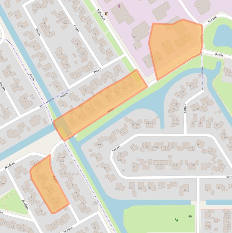 Kaart van postcodegebied 8447CC.