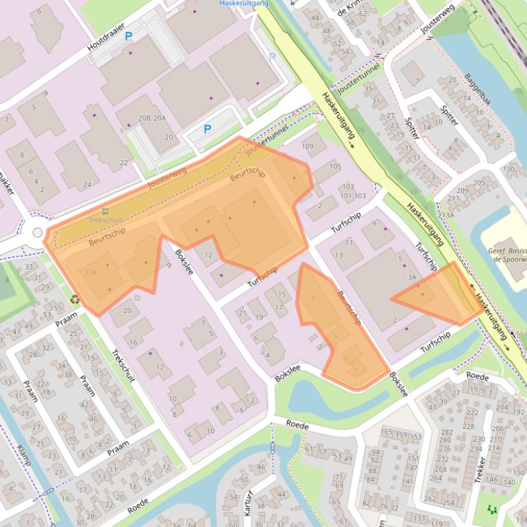 Kaart van postcodegebied 8447CL.