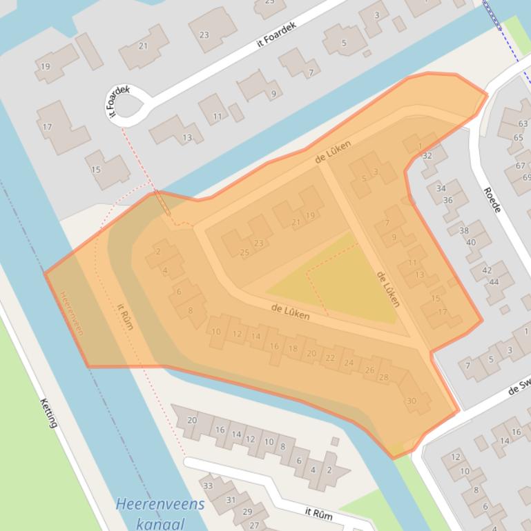 Kaart van postcodegebied 8447CM.