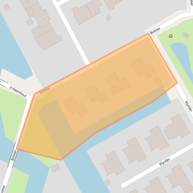 Kaart van postcodegebied 8447DH.