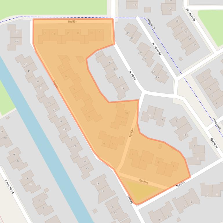 Kaart van postcodegebied 8447DV.