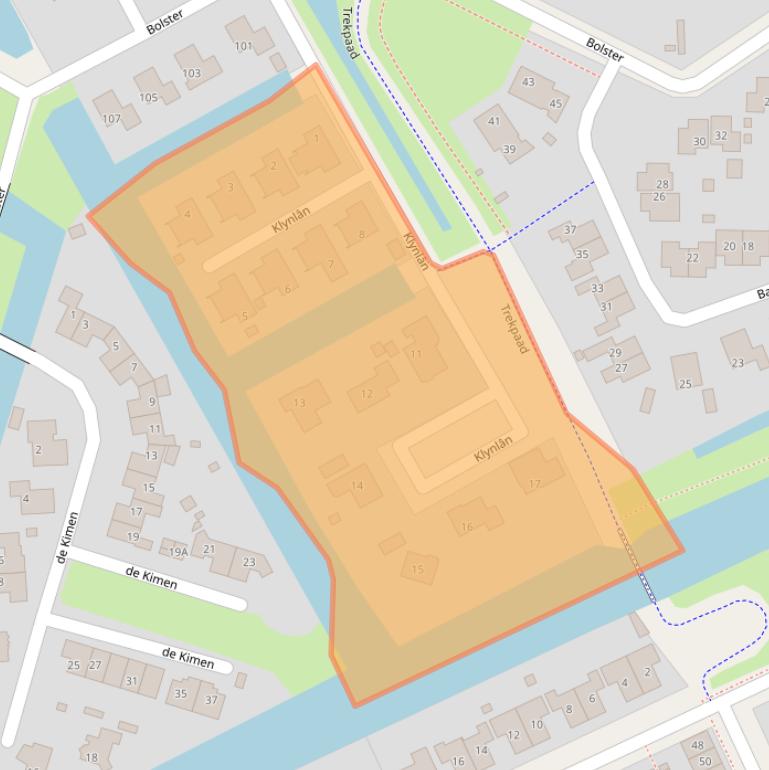Kaart van postcodegebied 8447DW.