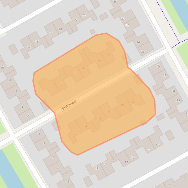 Kaart van postcodegebied 8447ED.