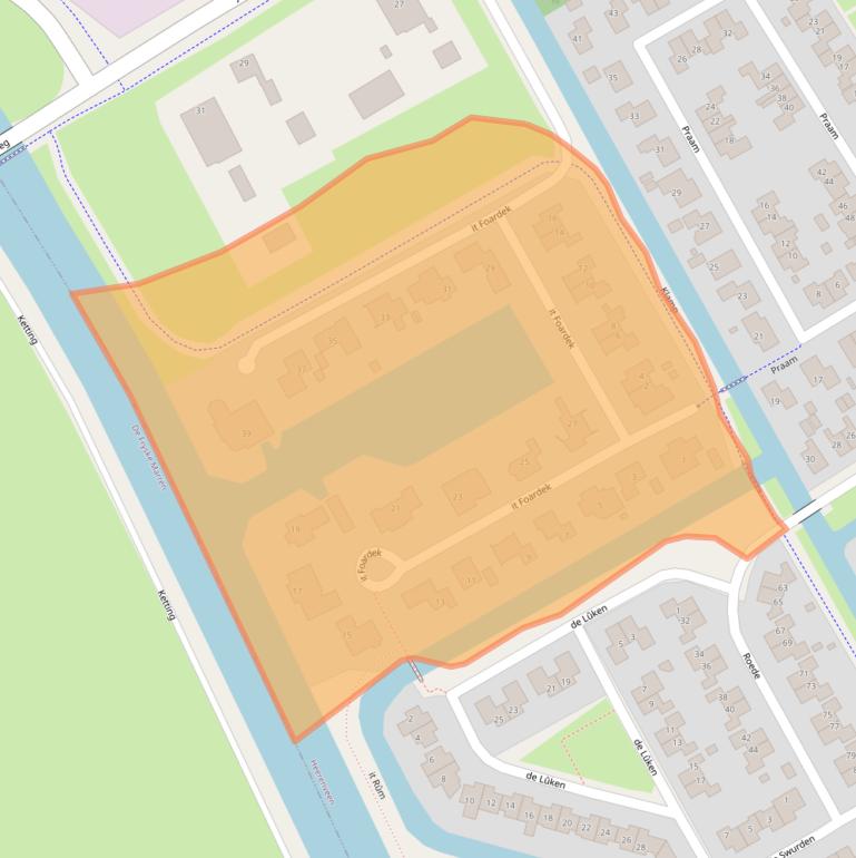 Kaart van postcodegebied 8447EJ.