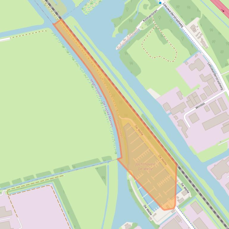 Kaart van postcodegebied 8447GA.