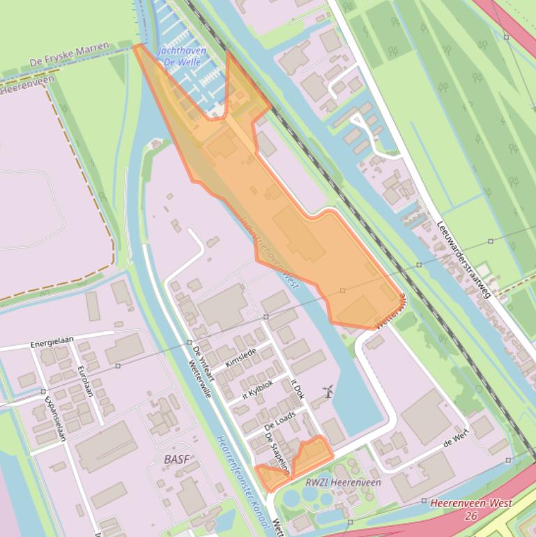 Kaart van postcodegebied 8447GB.