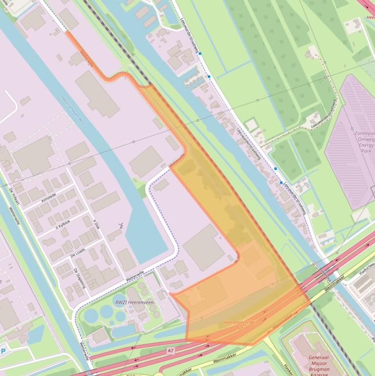 Kaart van postcodegebied 8447GE.